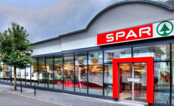 Spar Fiolale von außen in Österreich