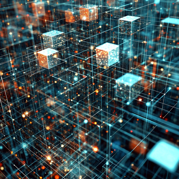 © ustvarjena z umetno inteligenco Relation between blockchain and data