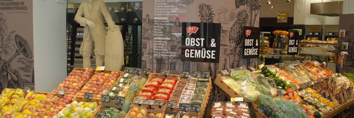Obst- und Gemüseabteilung