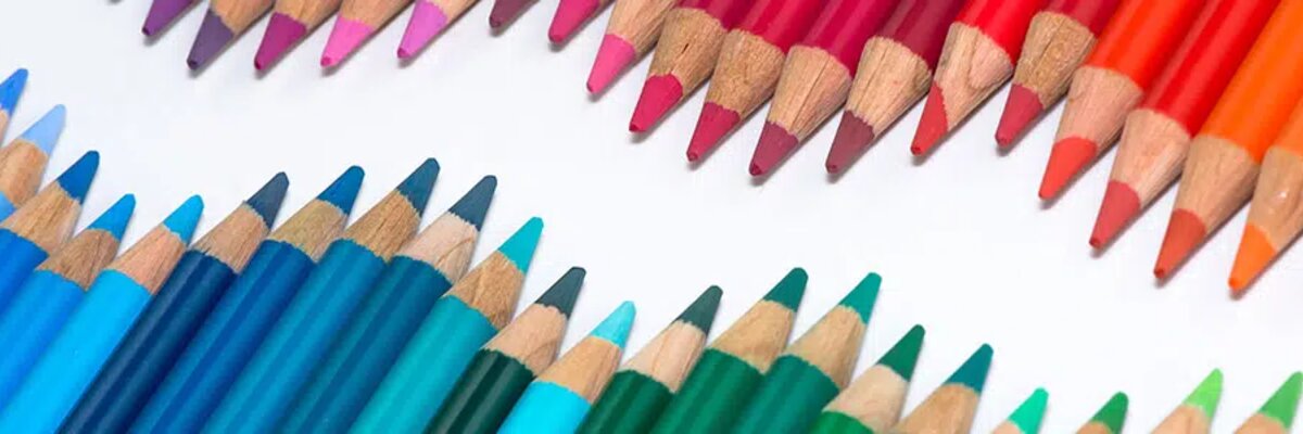 coloured pencils on a white surface - edi services for Herlitz