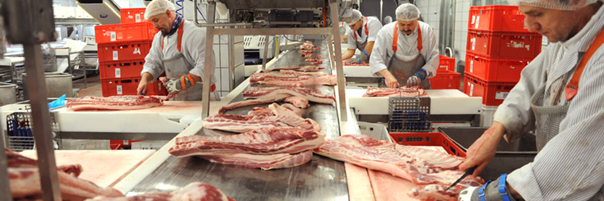 Fleischverarbeitung bei Wiesbauer