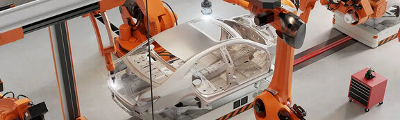 robotska ruka koja sastavlja okvir automobila