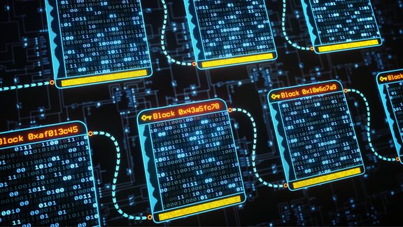 Symbolic image copyright iStock, matejmo Digitalna prezentacija blockchain tehnologije