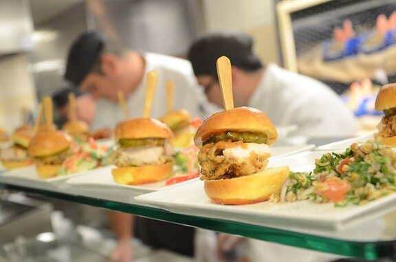 burgers in the canteen