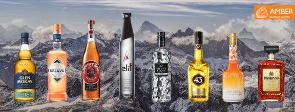 Auswahl von Amber Beverage